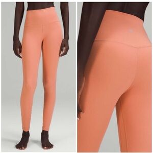 Lululemon women’s athletic Pink Savannah align high rise 28 ankle leggings sz 2